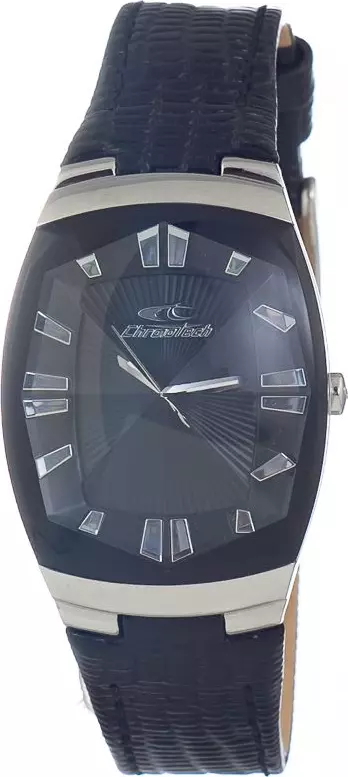 Black Leather Dress Watch