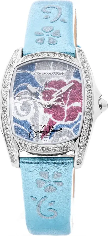 Blue Leather Dress Watch