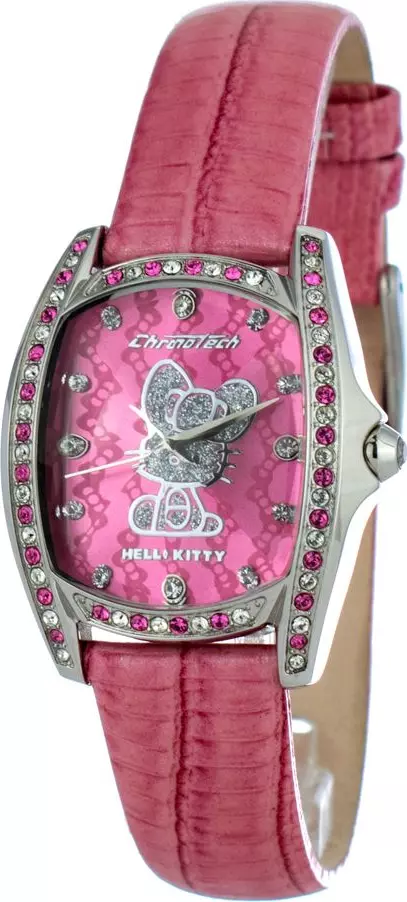 Multicolor Leather Dress Watch