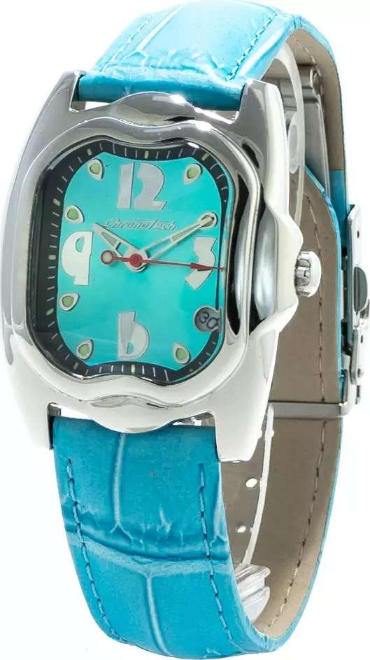 Blue Leather Bracelet Watch