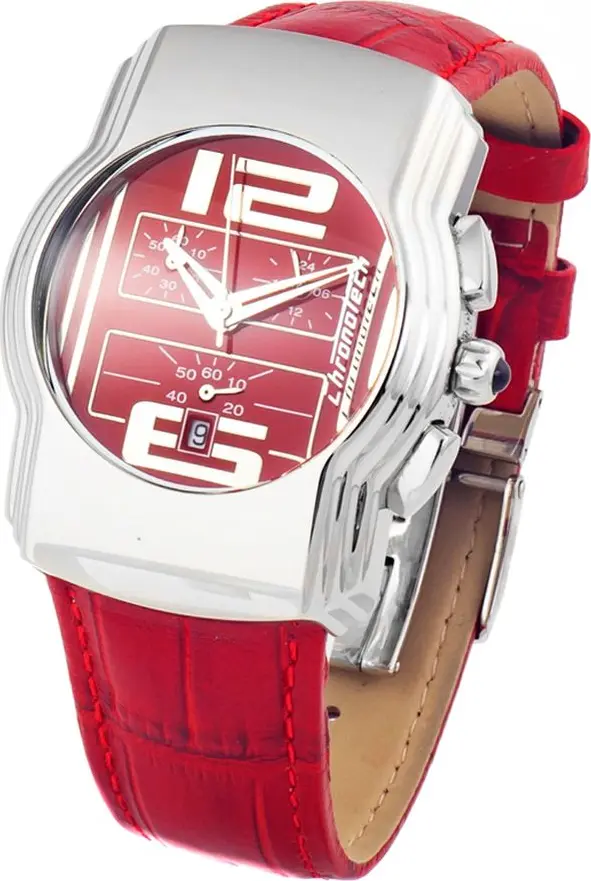 Multicolor Leather Dress Watch