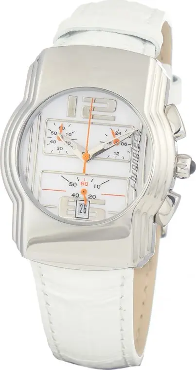 White Leather Dress Watch
