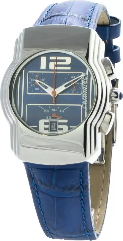Blue Leather Dress Watch