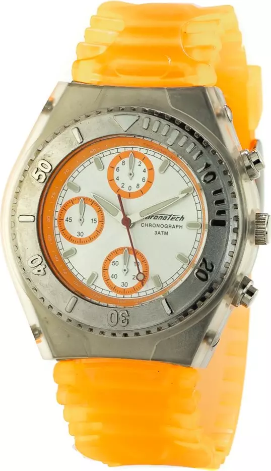 Orange Rubber Sport Watch