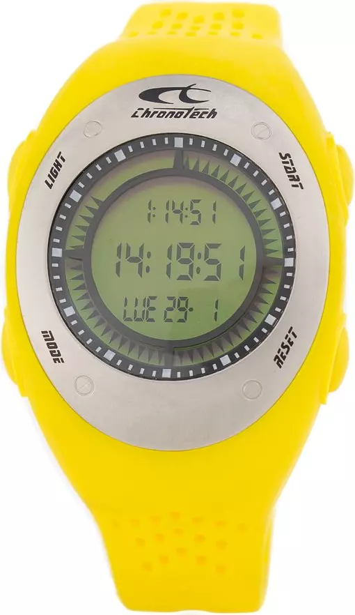 Bicolor Rubber Digital Watch