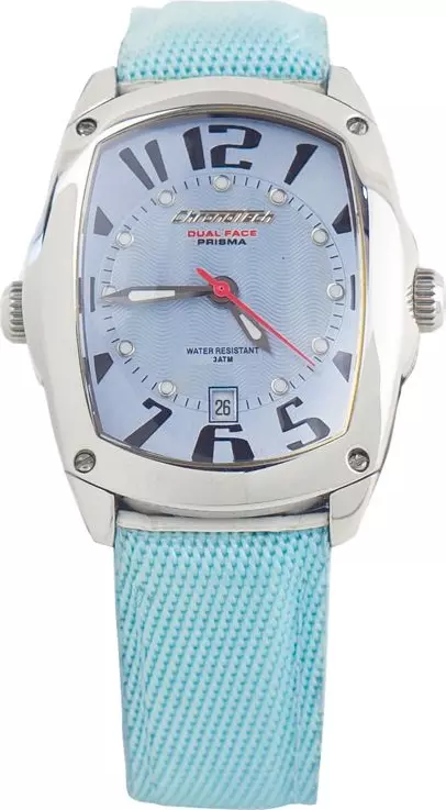 Blue Leather Dress Watch