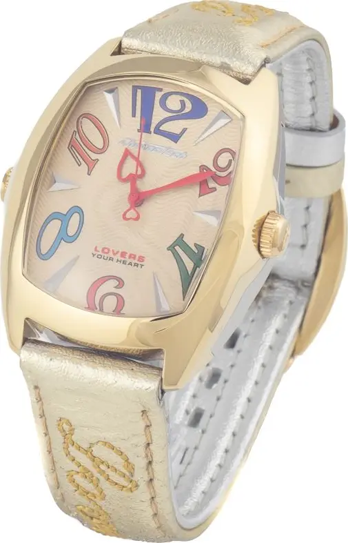 Silver Leather Dress Watch