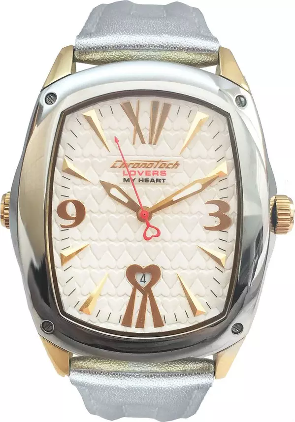 Gold Leather Dress Watch