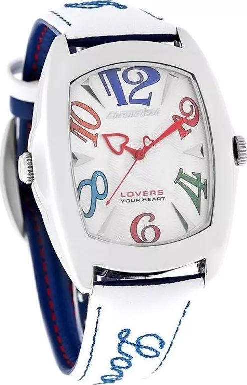 Blue Leather Dress Watch
