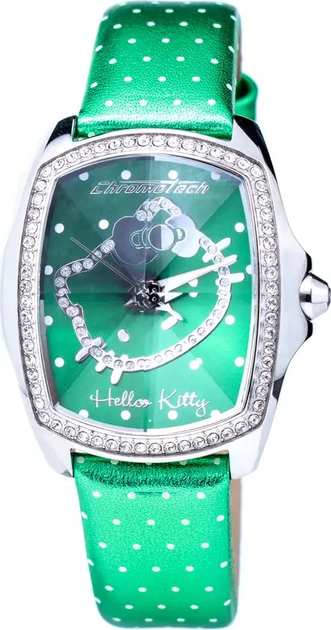 Bicolor Leather Dress Watch