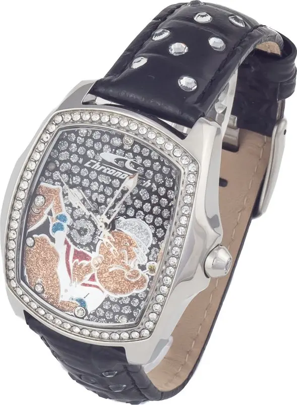 Black Leather Dress Watch