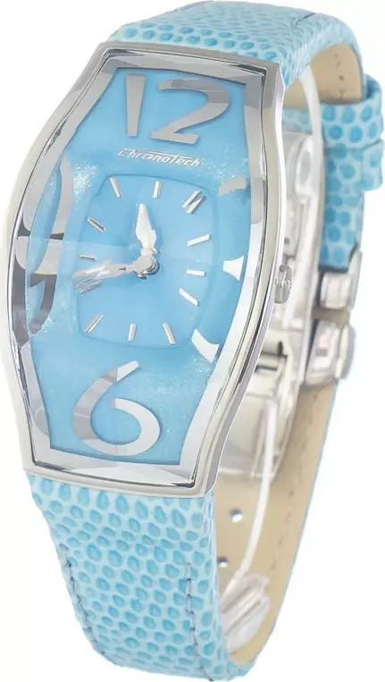 Blue Leather Dress Watch