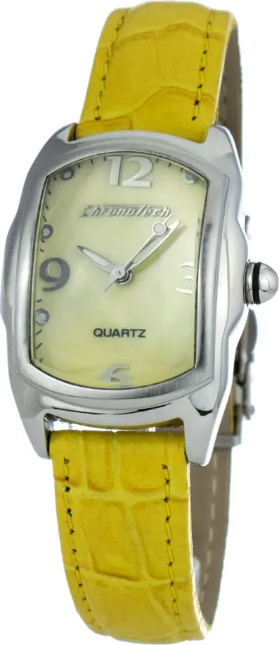 Bicolor Leather Dress Watch