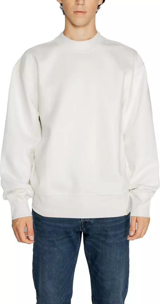 White Recycled Cotton Sweatshirt