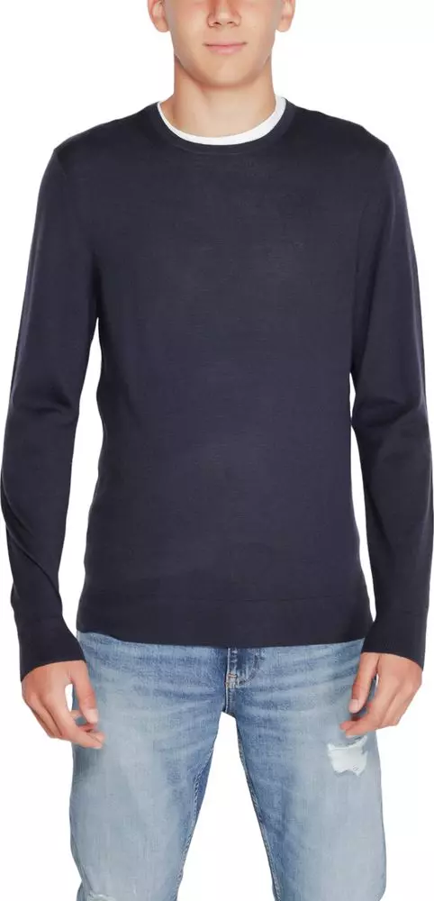 Blue Recycled Wool Sweatshirt