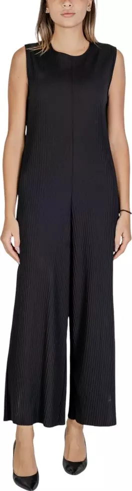 Black Polyester Rompers