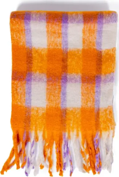 Orange Polyester Scarf