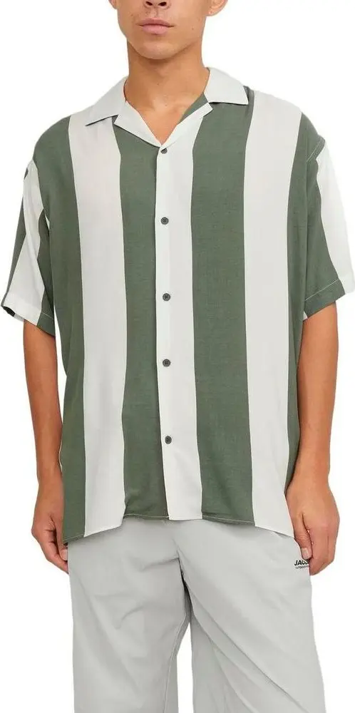 Green Viscose Shortsleeve Shirt