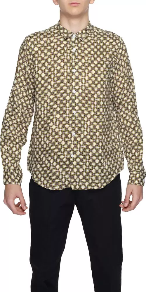 Beige Linen Pattern Shirt