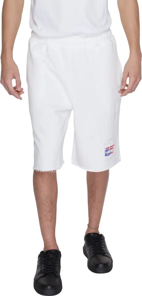 White Cotton Bermuda Shorts