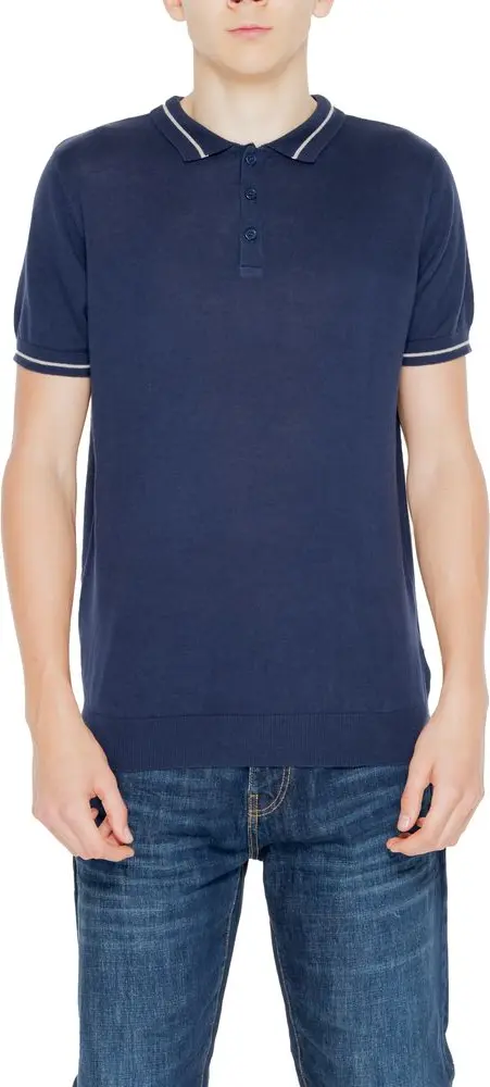 Blue Cotton Shortsleeve Shirt