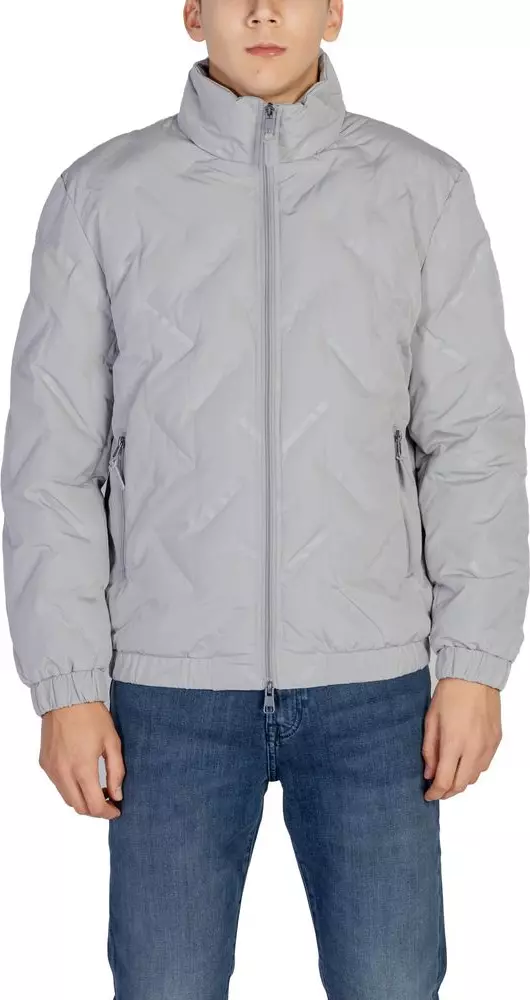Gray Polyester Jacket