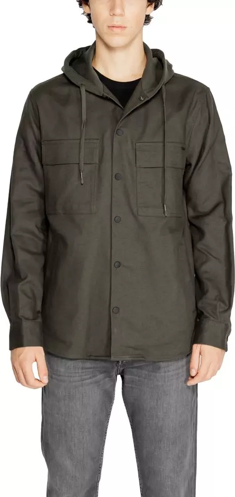 Green Cotton Shell Jacket