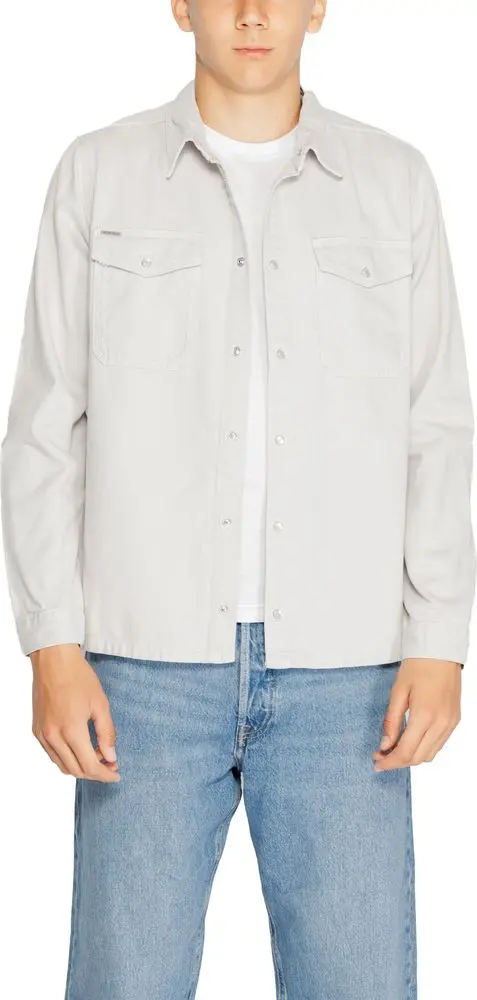 Gray Cotton Dress Shirt