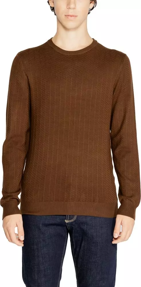 Brown Viscose Sweatshirt