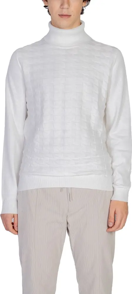 White Cotton Turtleneck