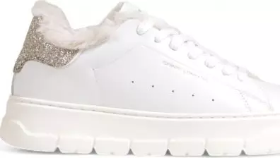 White Leather Chunky Sneakers