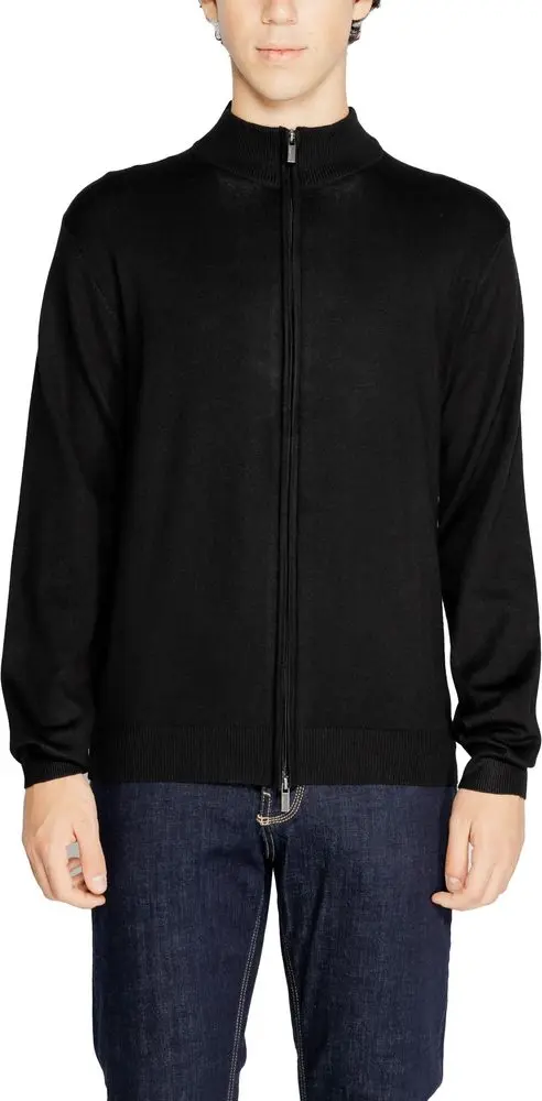 Black Viscose Cardigan