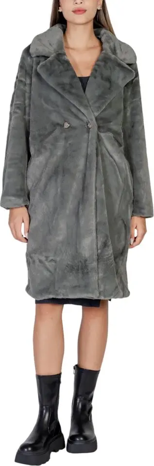 Black Polyester Coat