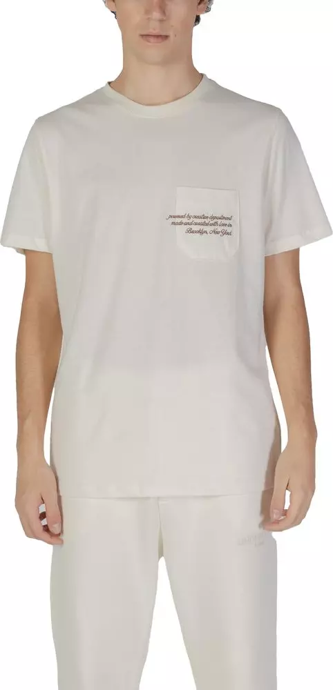 Cream Cotton T-Shirt