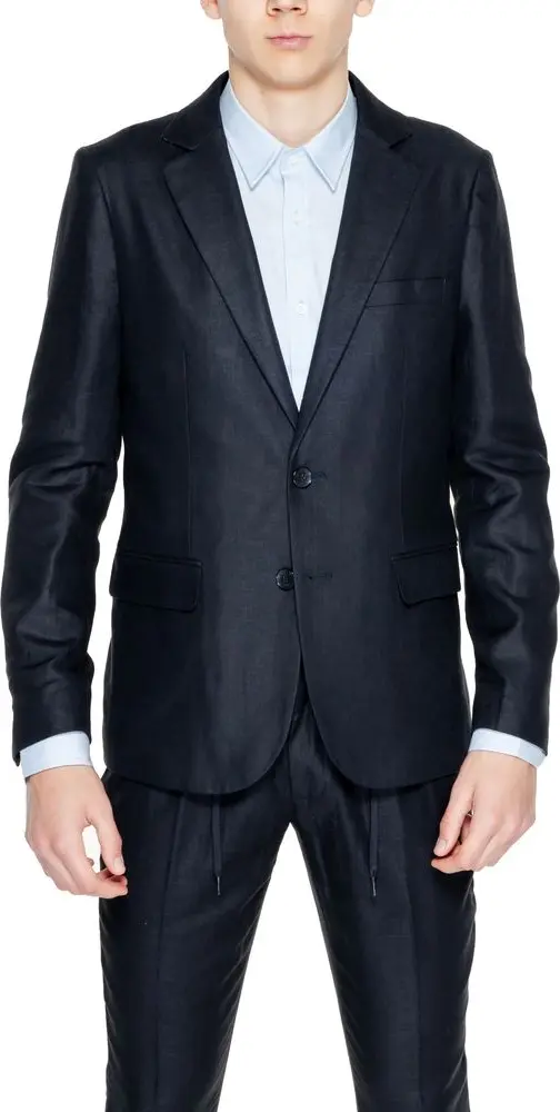 Black Linen Blazer