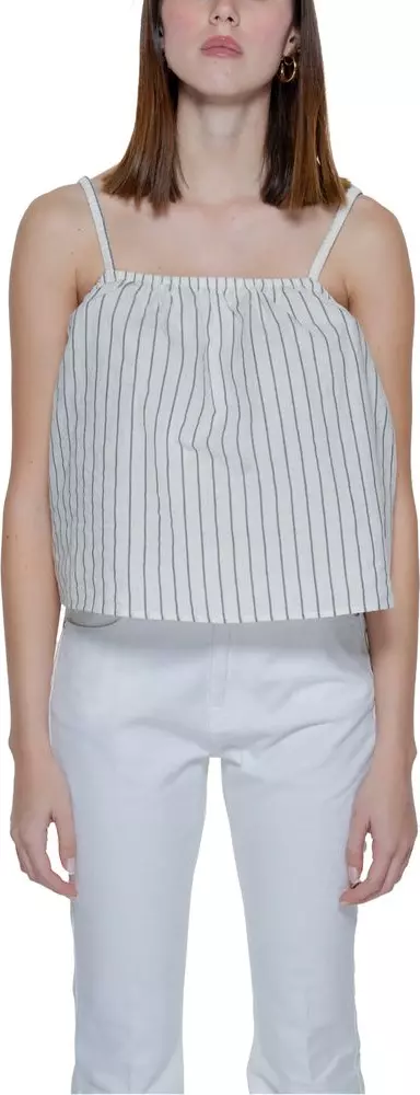 Beige Organic Cotton Tank Tops