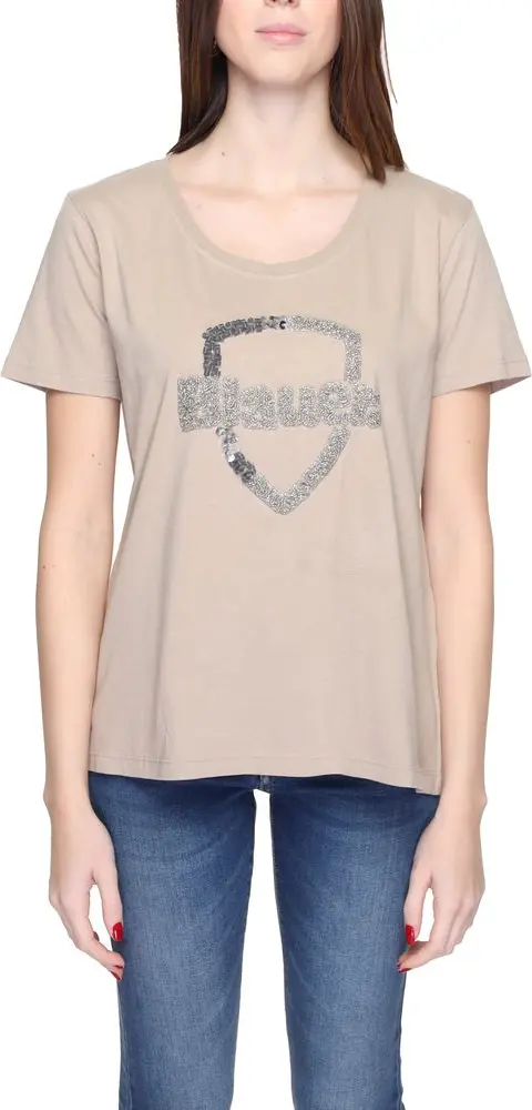Beige Cotton T-Shirt