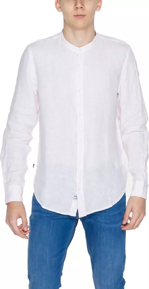 Multicolor Linen Dress Shirt