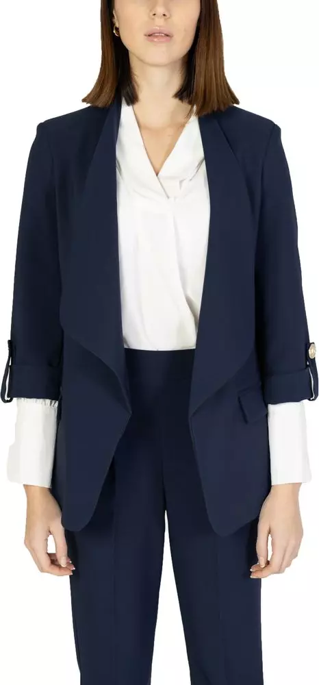 Blue Polyester Blazer