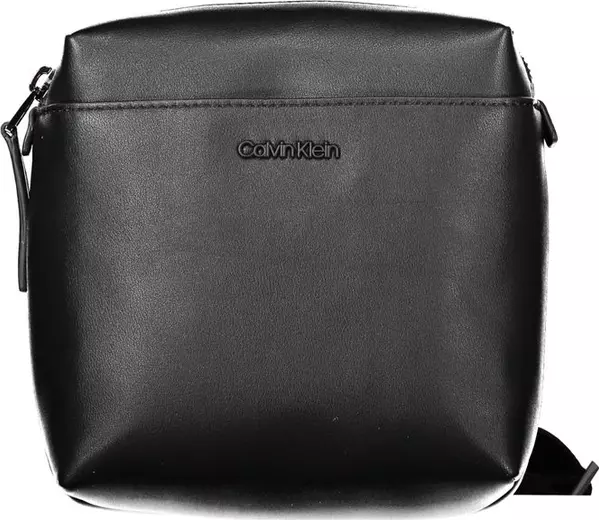 "Nero Poliuretano Men Shoulder Bag"