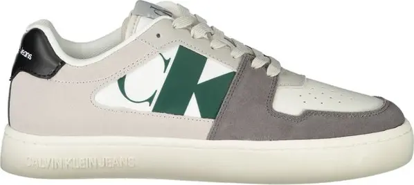 White Polyester Men Sneaker