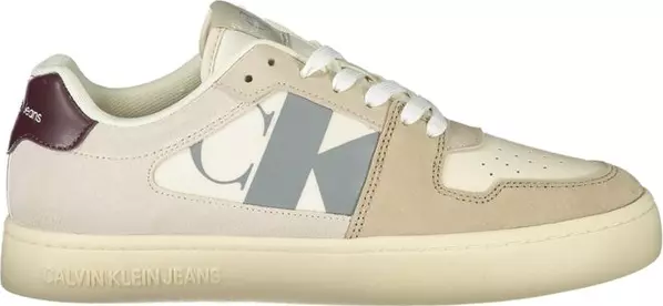 Beige Polyurethane Men Sneaker