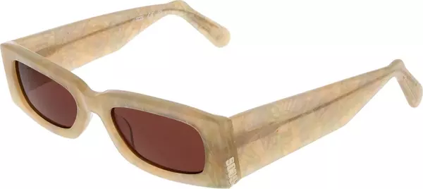 Beige Plastic Sunglasses