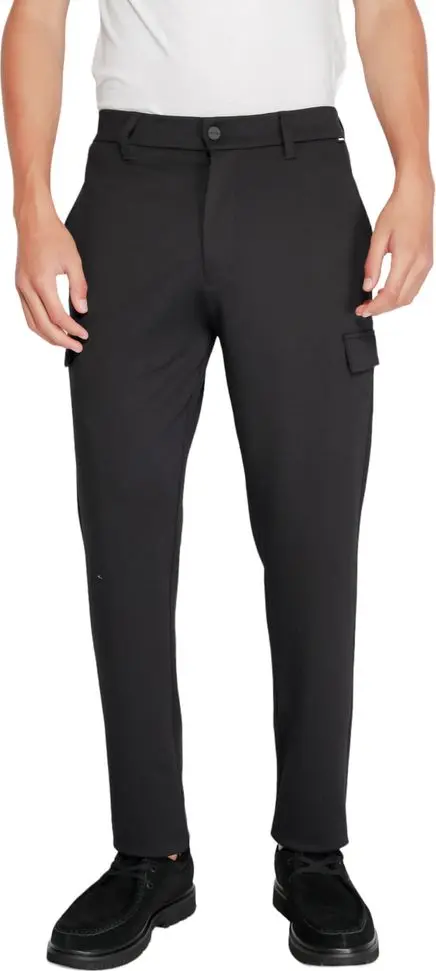 Black Recycled Polyester Joggers (Workout Pants)