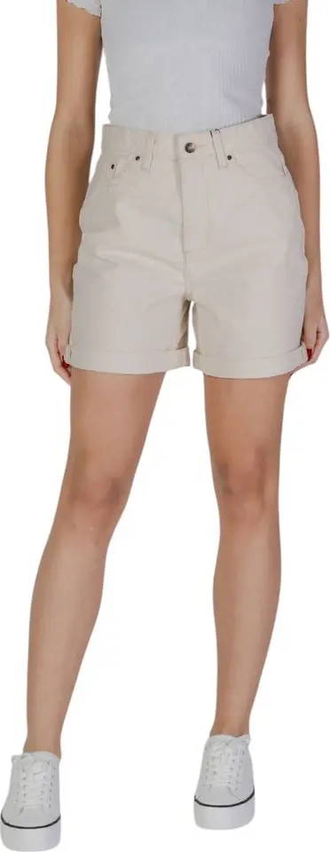 Beige Cotton Shorts