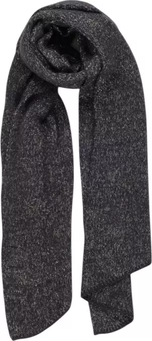 Black Recycled Polyester Scarf
