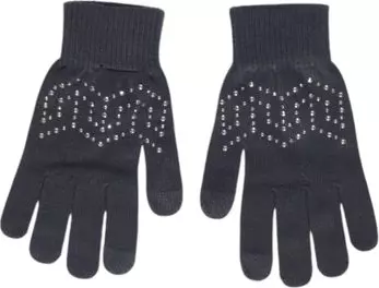 Gray Recycled Polyester Gloves