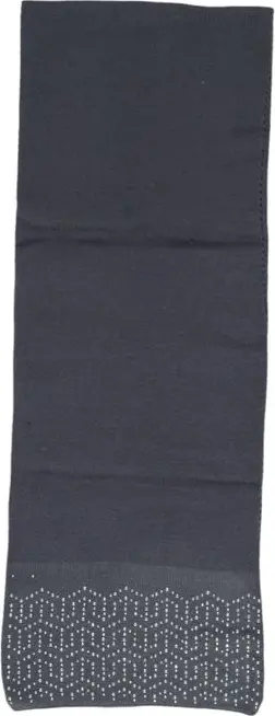Gray Polyester Scarf