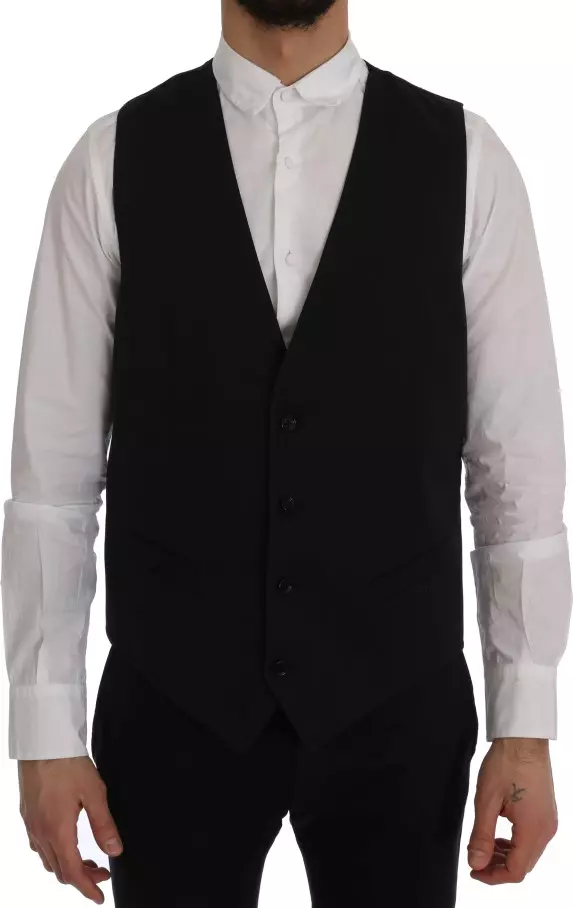 Black STAFF Cotton Vest