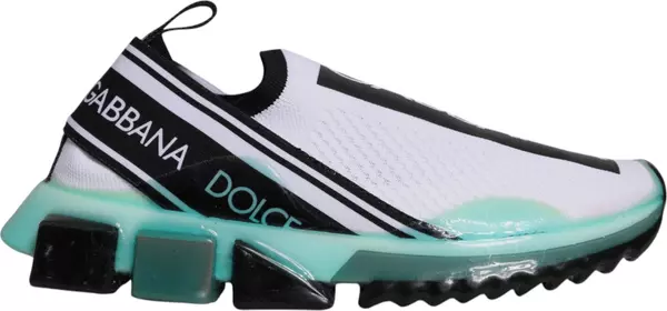 White Blue Sorrento Slip On Sneakers Shoes